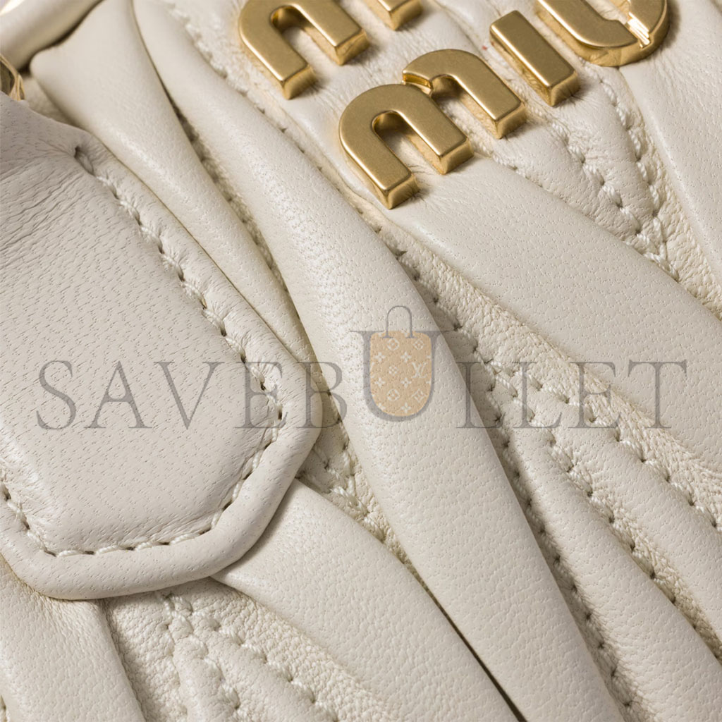 MIU MIU ARCADIE MATELASSÉ NAPPA LEATHER MINI-BAG 5BP088 (19*10*5cm) MIU MIU ARCADIE MATELASSÉ NAPPA LEATHER MINI-BAG 5BP088 (19*10*5cm)